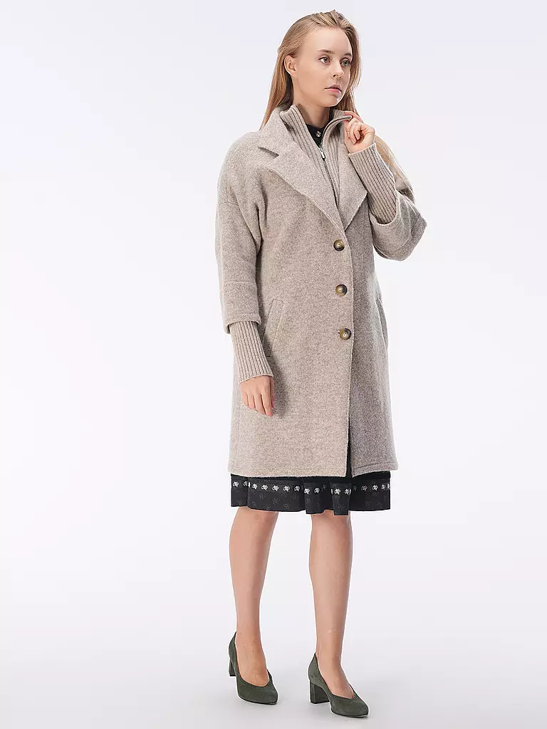 STAPF Wollmantel Relaxed Fit ANIELA  beige