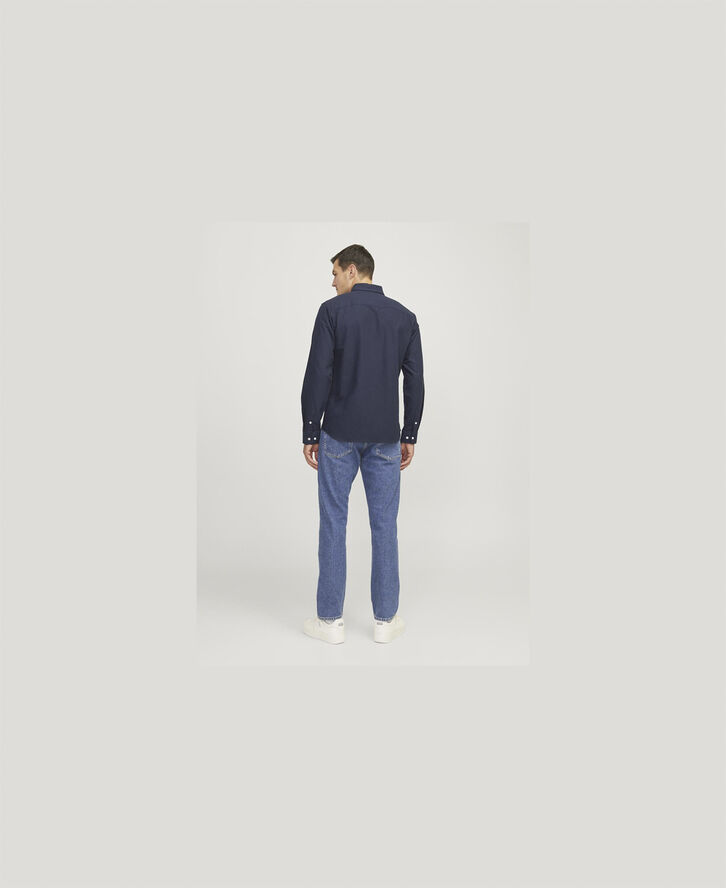 JJ-REBEL JREBOSCAR SHIRT LS NOOS Blå