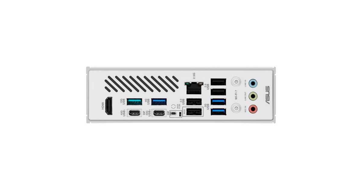 ASUSX870 MAX GAMING WIFI7 W socket AM5 moederbord  (Wit)