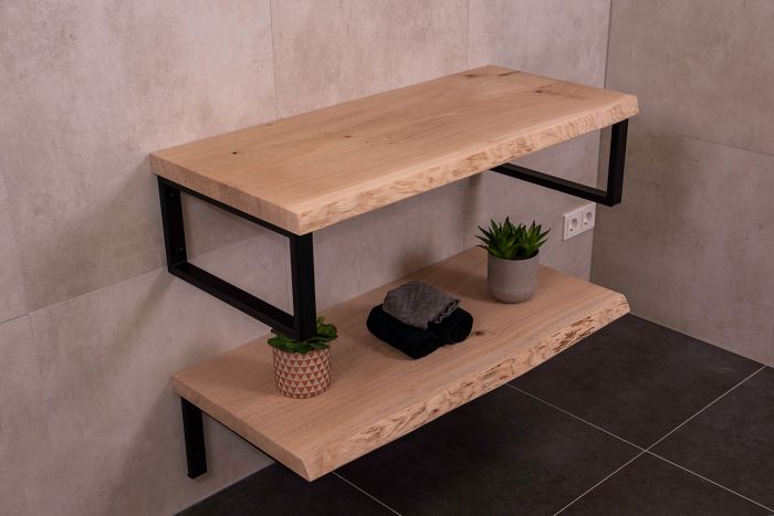 SaniGoods massief eikenhouten badmeubel 120cm