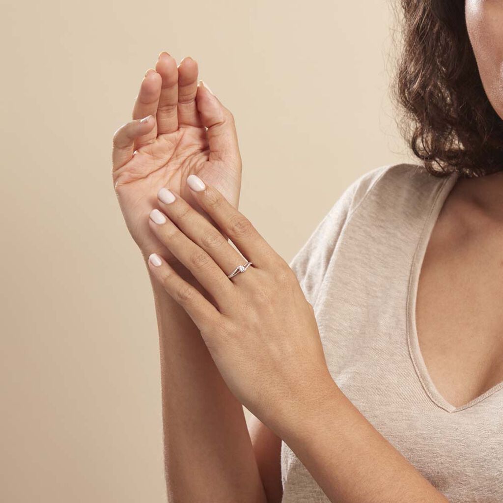 Bague Antigone Or Blanc Diamant