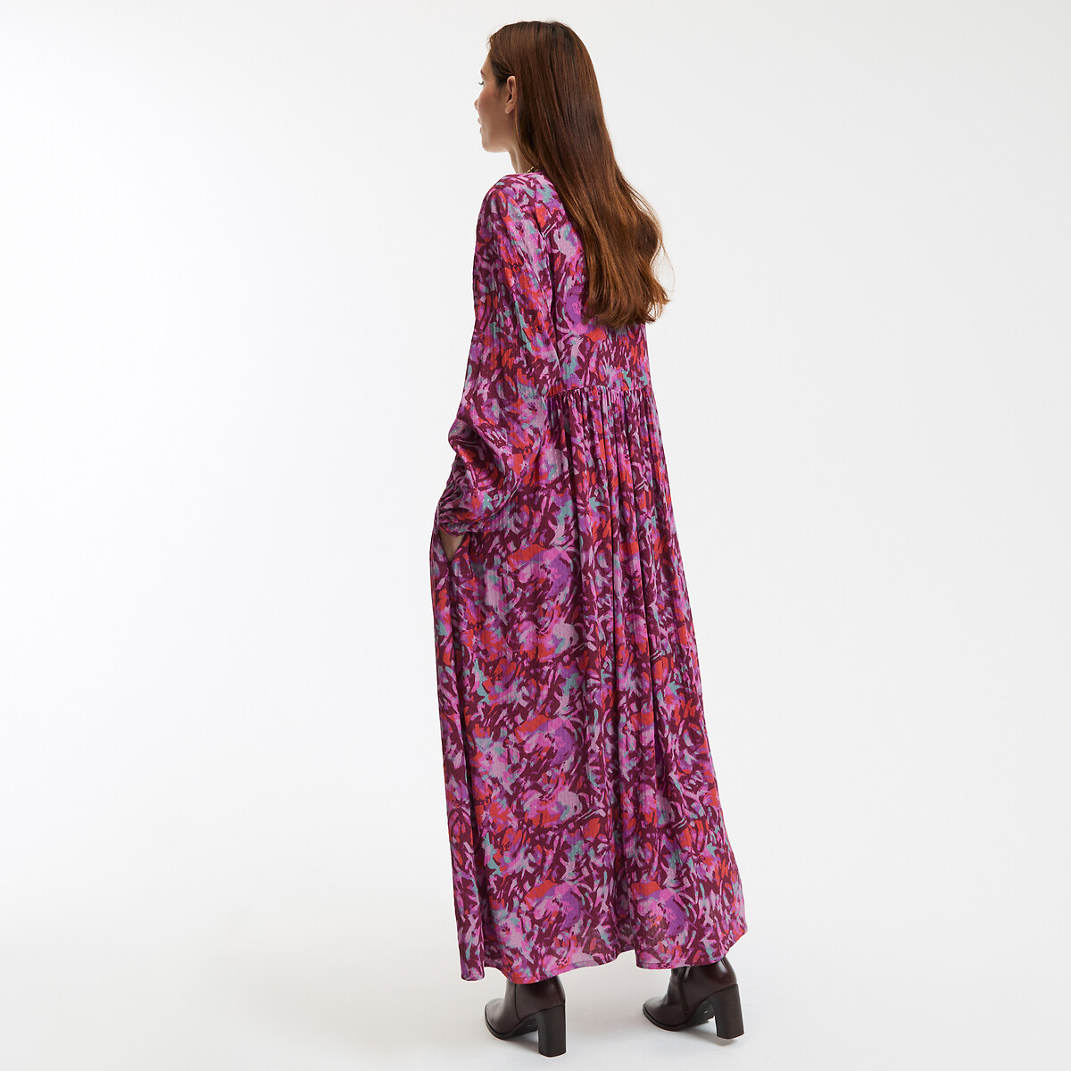 LA REDOUTE COLLECTIONS<br>Vestido maxi com estampa floral, modelo Signature SUZIE