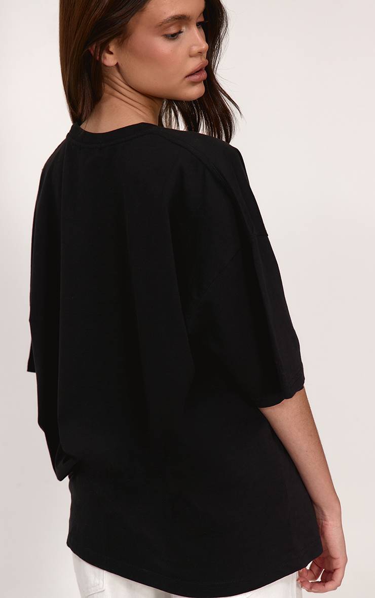 Noir T-shirt Oversize Avec Logo Cult Classic