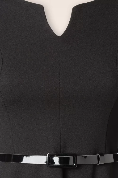 Vintage Chic for Topvintage Valery swing jurk in zwart