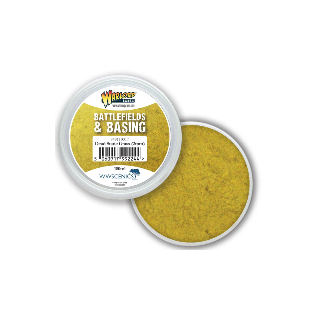Warlord - Battlefields & Basing: Dead 2mm Static Grass (180ml)