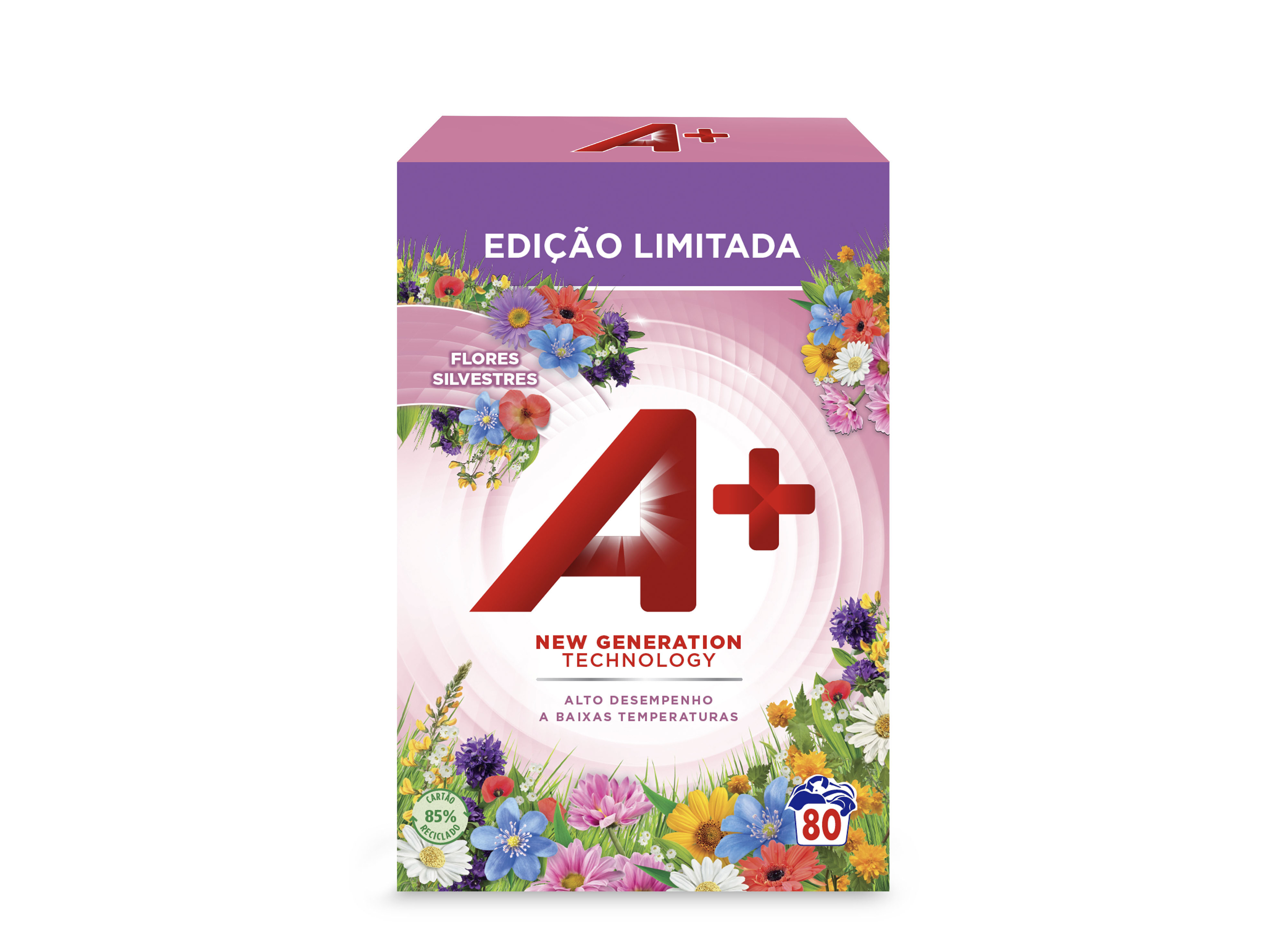 DETERGENTE ROUPA MÁQUINA A  PÓ FLORES SILVESTRES 80DOSES