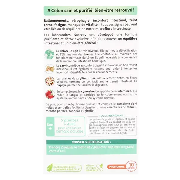Nutreov Colon Pure 80 cápsulas