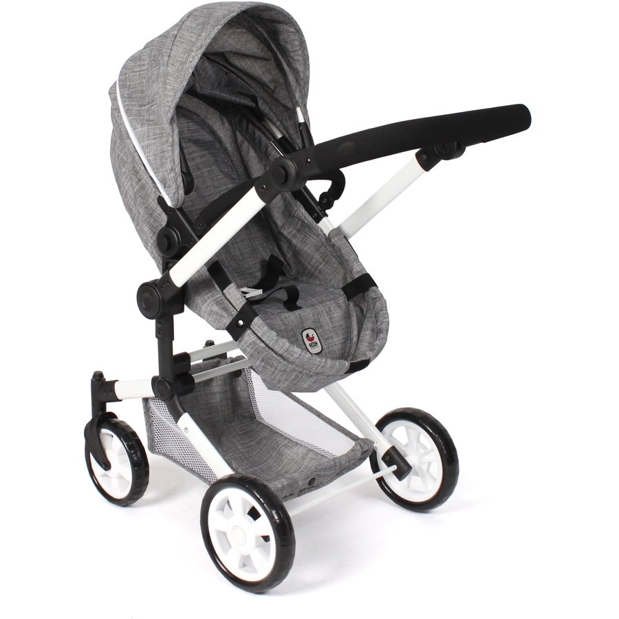 BAYER CHIC 2000 Kombi-Puppenwagen LINUS Jeans grey