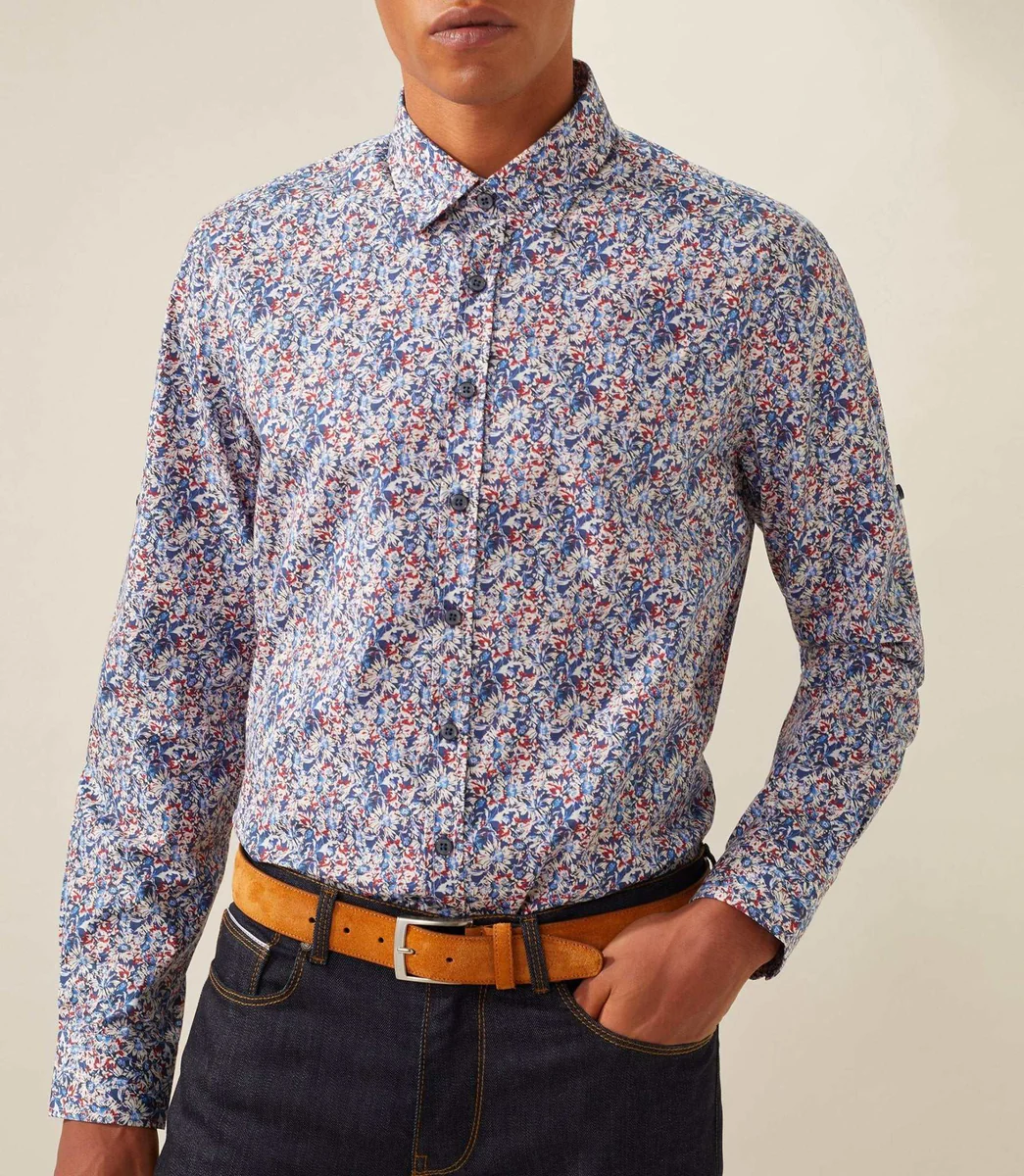 Chemise casual marine 