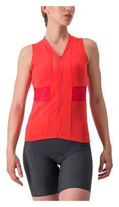 Maillot Sans Manches Femme Castelli Anima 4 Rouge