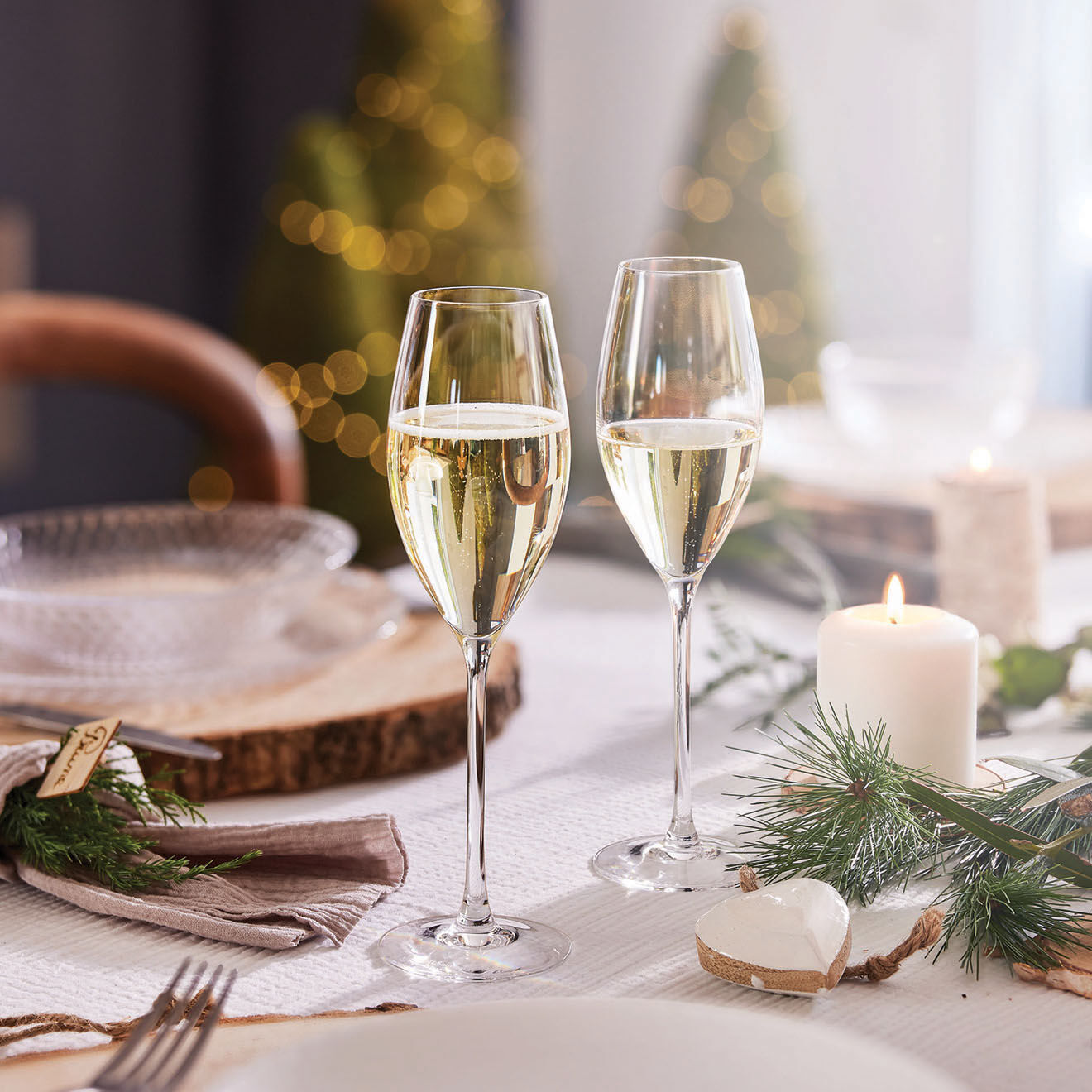 Chef & Sommelier 6 Flûtes à champagne Cheer Up transparentes - 24 cl
