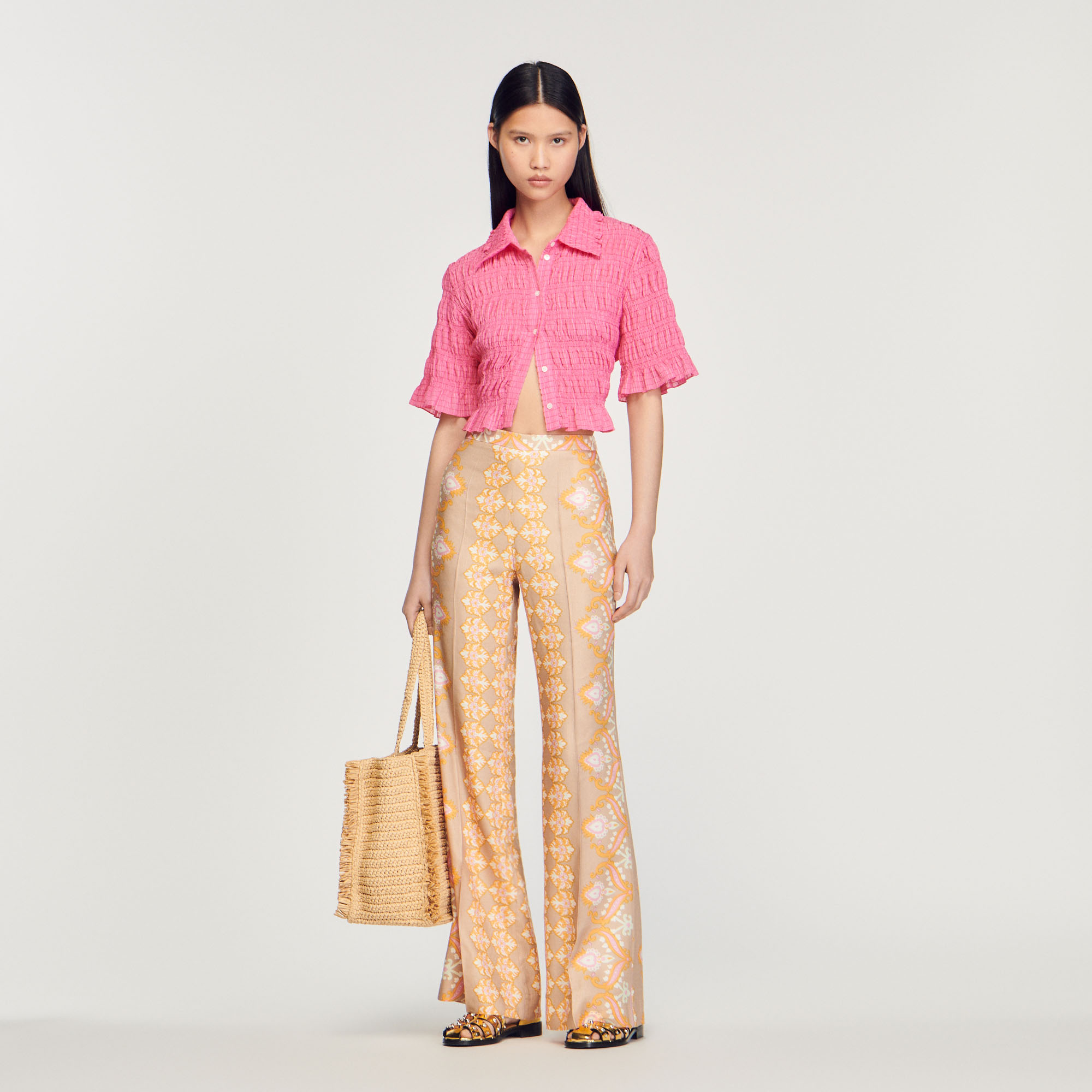 Pantalon fluide imprime