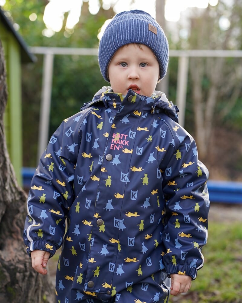 Heilårsregndress Hagl marine - Kattnakken - Rumpetroll