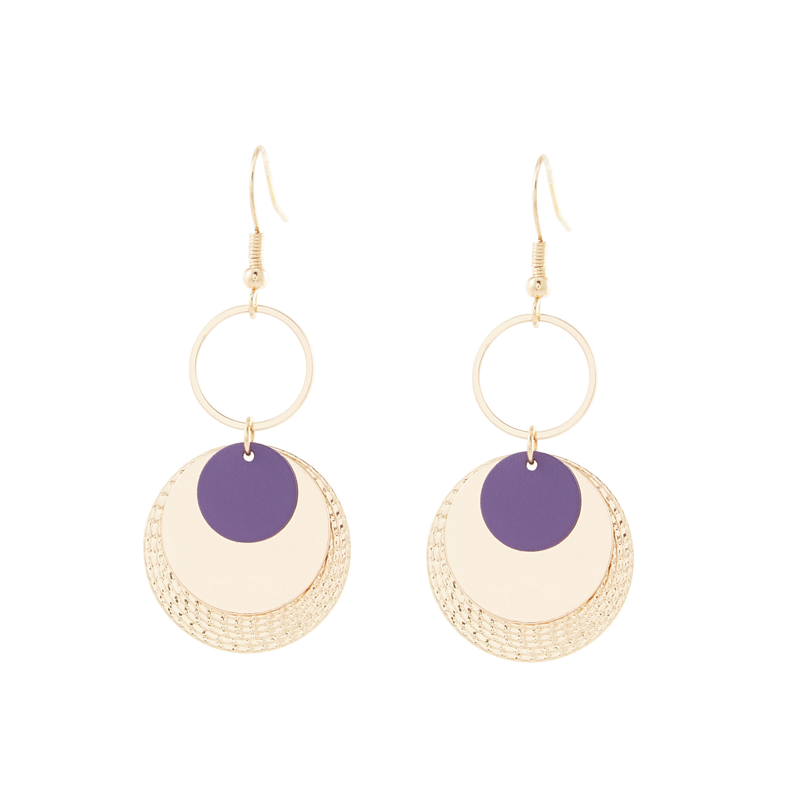 Boucles d'oreilles disques - BIJOUX