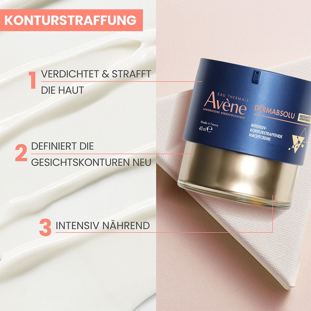 Avène DERMABSOLU intensiv-konturstraffende Nachtcreme + Avène Hyaluron Activ B3 Serum 10ml GRATIS