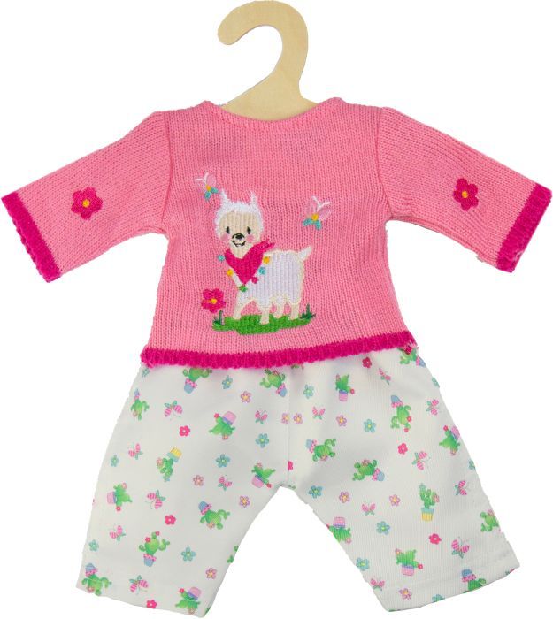 Puppenkleidung ALPAKA OSKAR (28-35cm) 2-teilig in bunt
