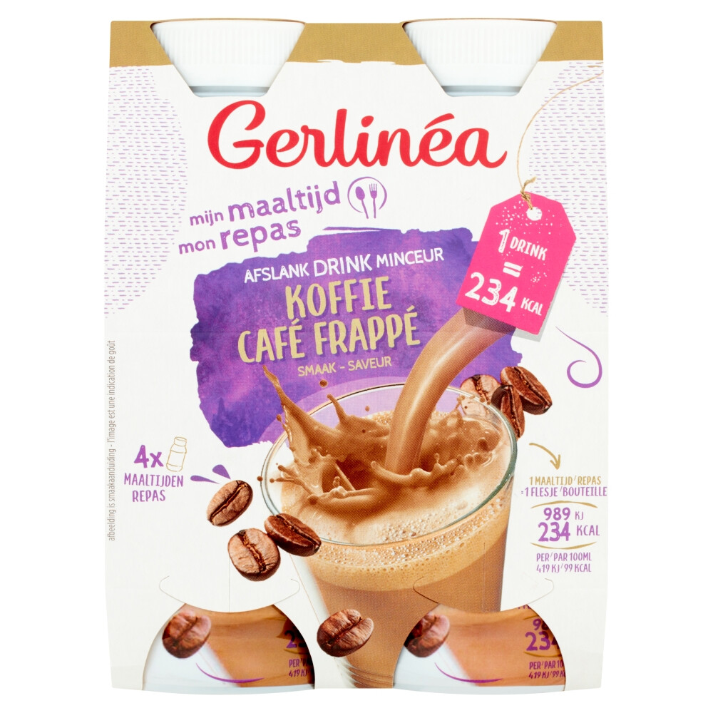 Gerlinea Mijn Maaltijd Afslank Drink Koffie4 x 236 ml