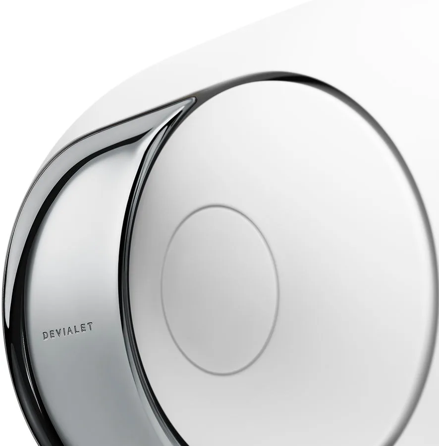 Devialet Phantom I 103 dB Chrome   Tree Blanc mat (la paire) Enceintes connectées