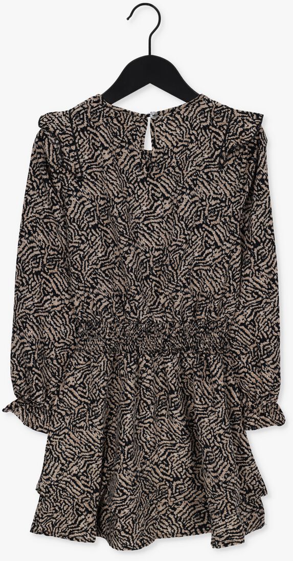 RELLIX zwarte rellix mini jurk dress ruffle aop