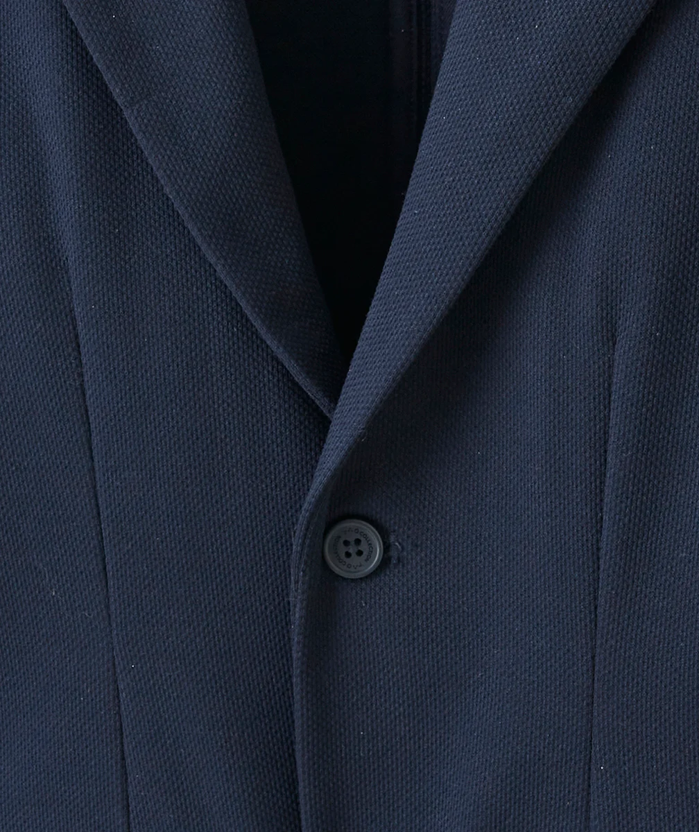 VESTE DE COSTUME GARÇON EN FIBRES RECYCLÉES BLEU MARINE