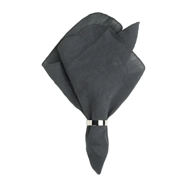 Broste Copenhagen - Gracie Serviette, 45 x 45 cm, dark shadow