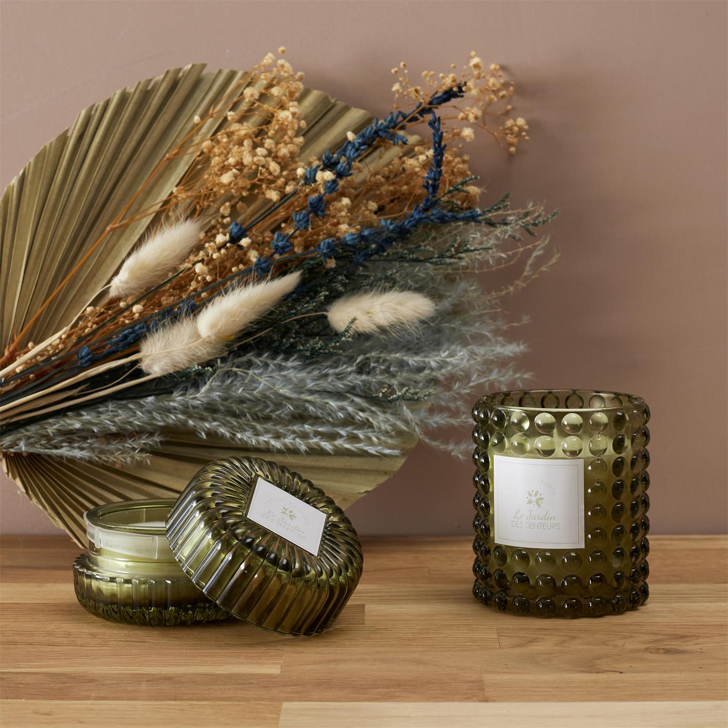BOUGIE PARFUMEE X2 PIECES COFFRET JARDIN