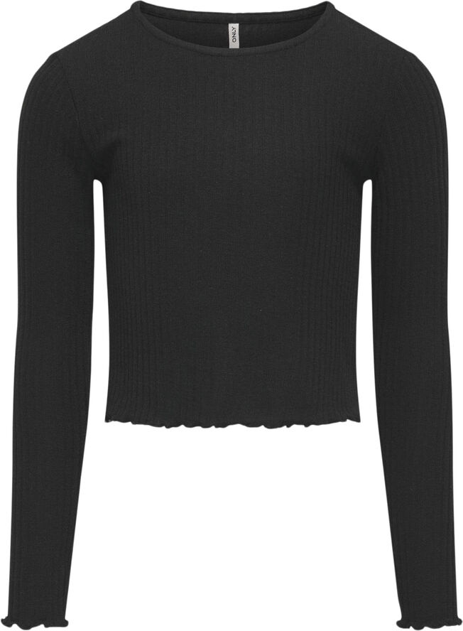 ONLY KOGNELLA L/S O-NECK TOP JRS NOOS Sort