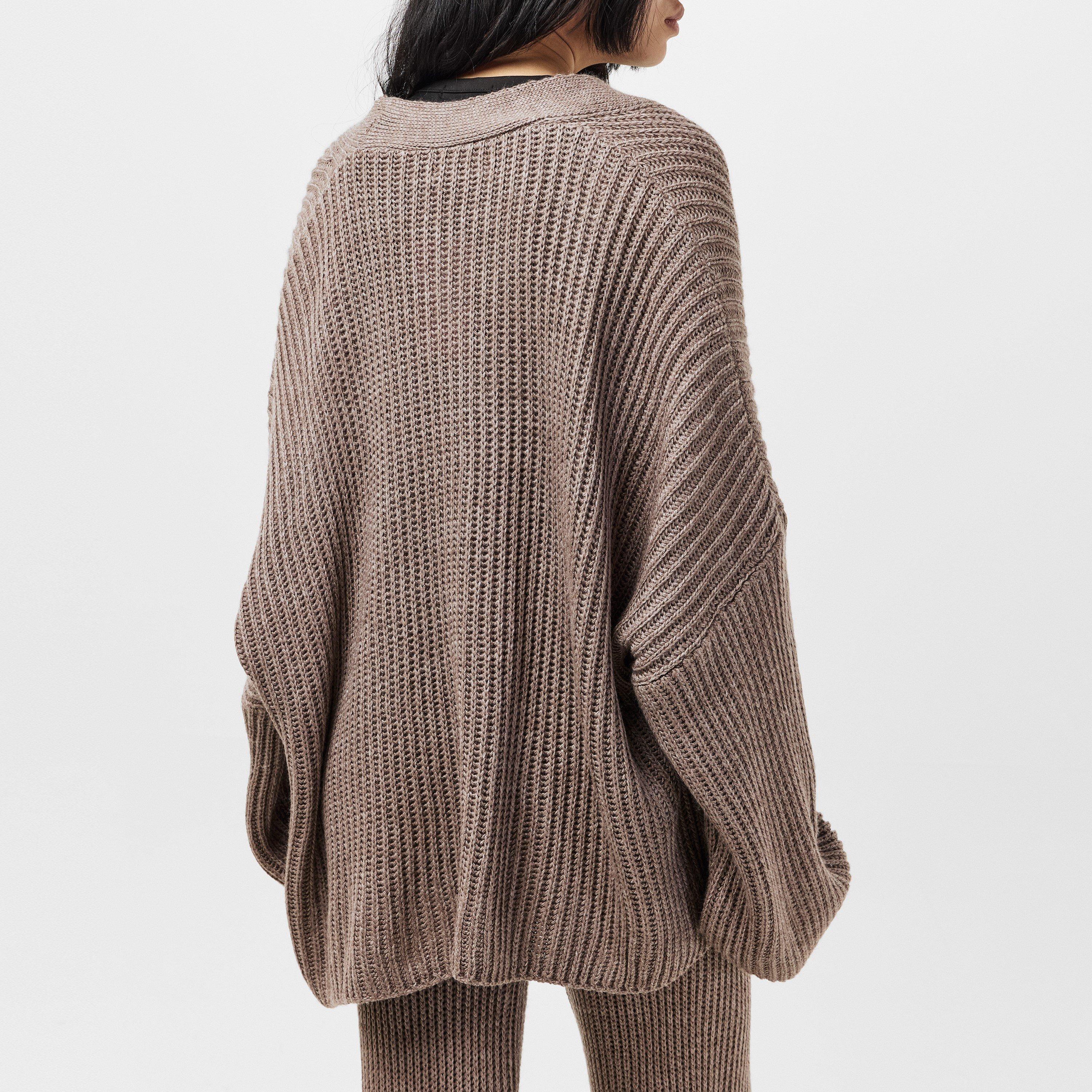 Missy Empire ME Chunky Knit Cardigan And Trouser Set Womens