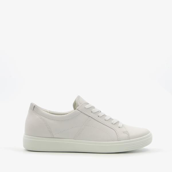 ECCO Soft Classic leren dames veterschoenen wit