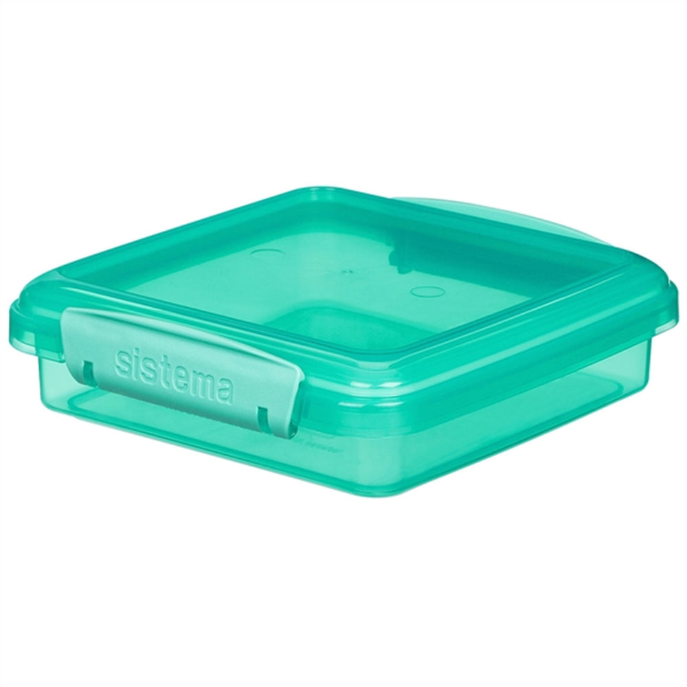 Køb Sistema Sandwich Box Madkasse 450 ml Teal