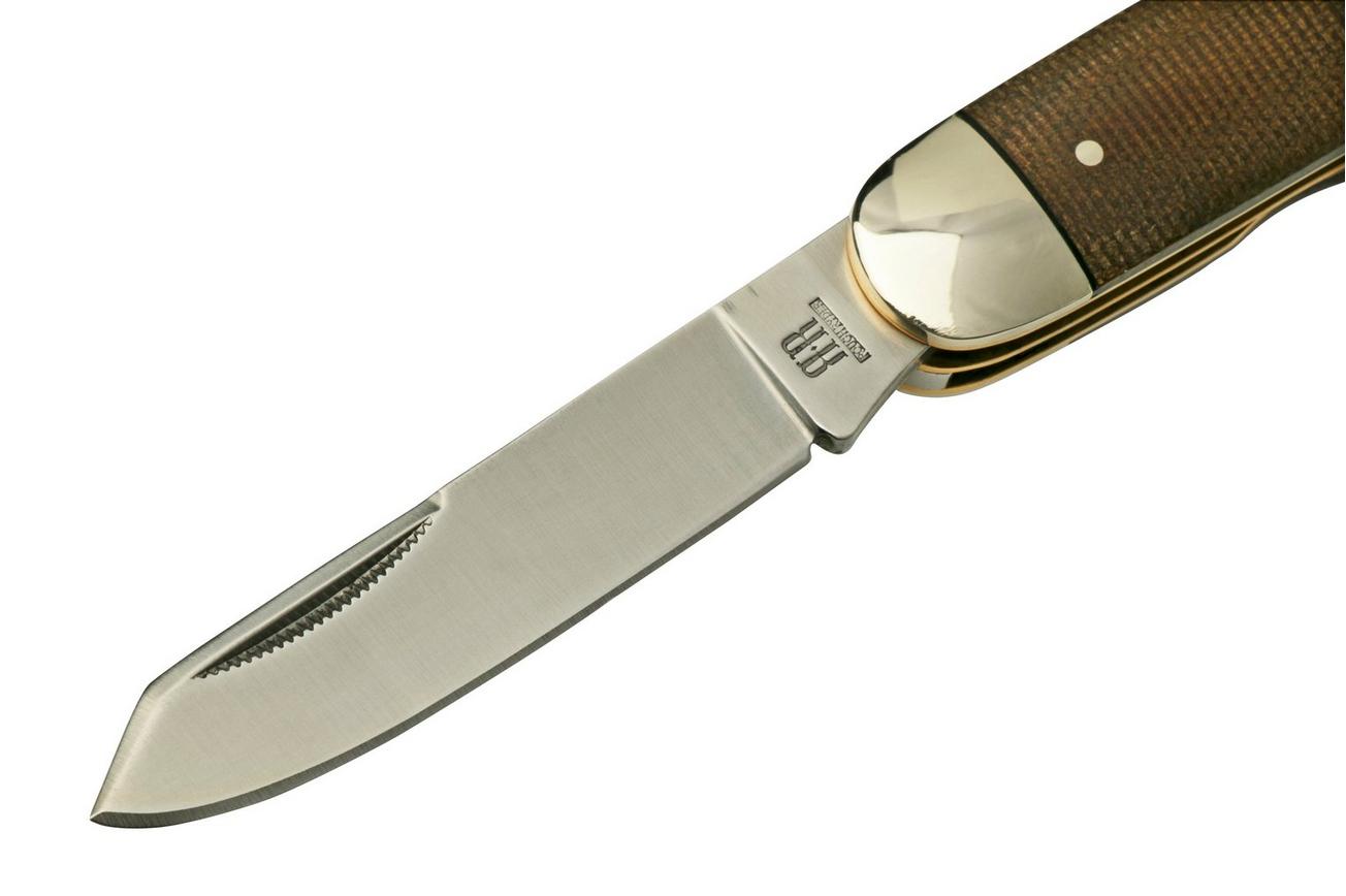 Rough Ryder Brown Burlap Moose RR2338, zakmes