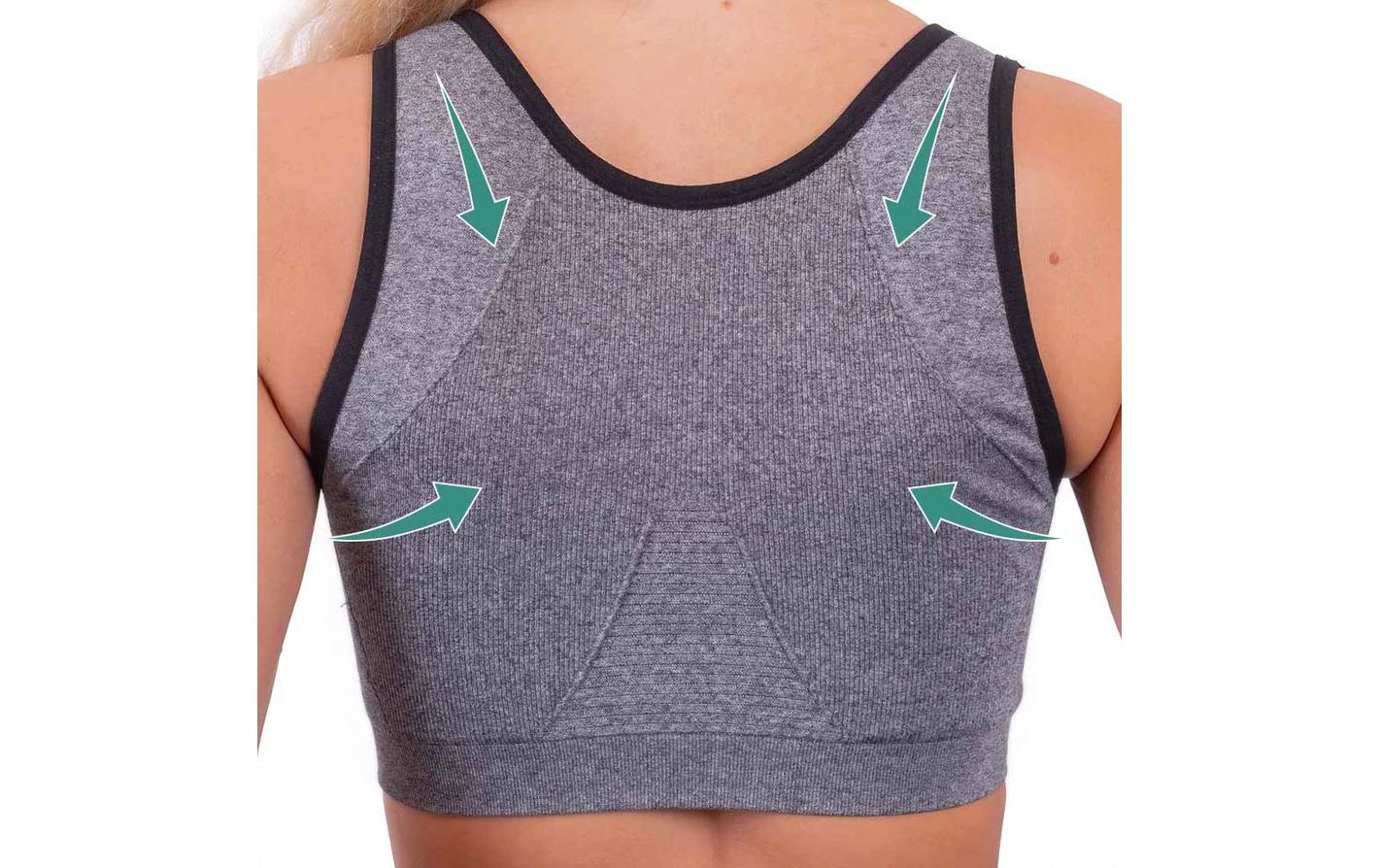 Posture BH Damen grau LSport Büstenhalter für eine gute Körperhaltung