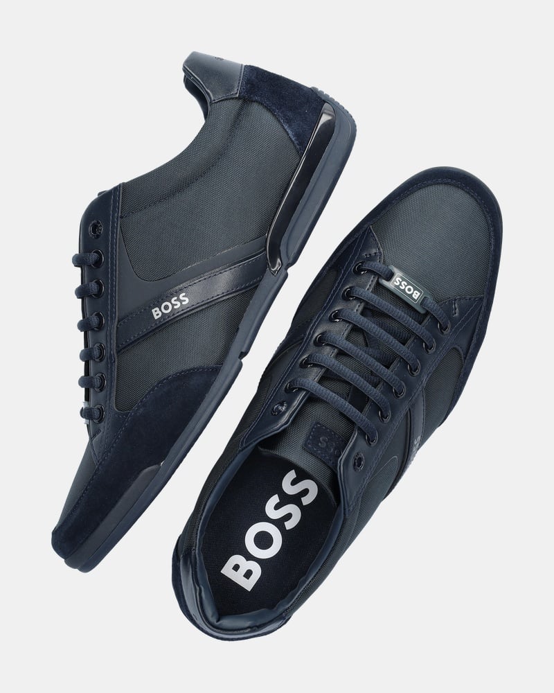 BOSS Saturn Low Lage sneakers  - blauw