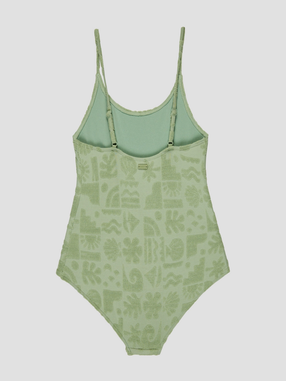 Roxy Beach Check Kids Bikini basil