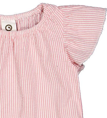 Müsli T-Shirt - Seersucker - Frill - Spülung Cream/Kaugummi