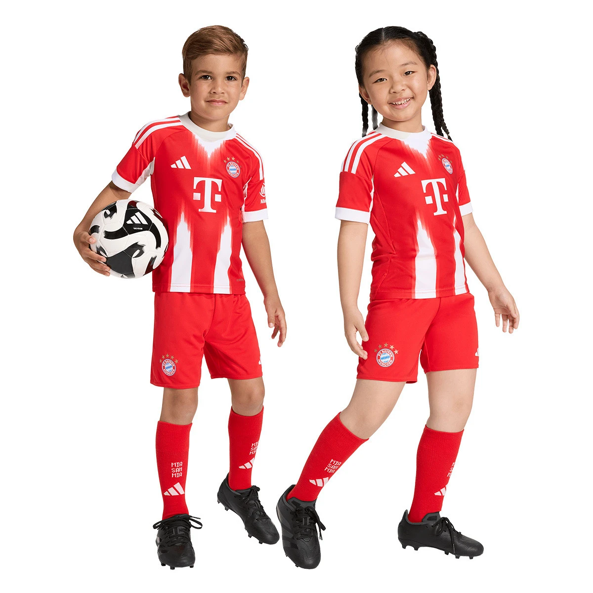Conjunto adidas FC Bayern Primeiro Equipamento 2025-2026 Criança