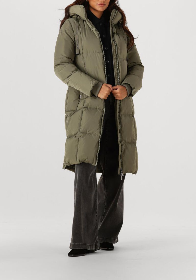 olijf mos mosh gewatteerde jas nova square down coat