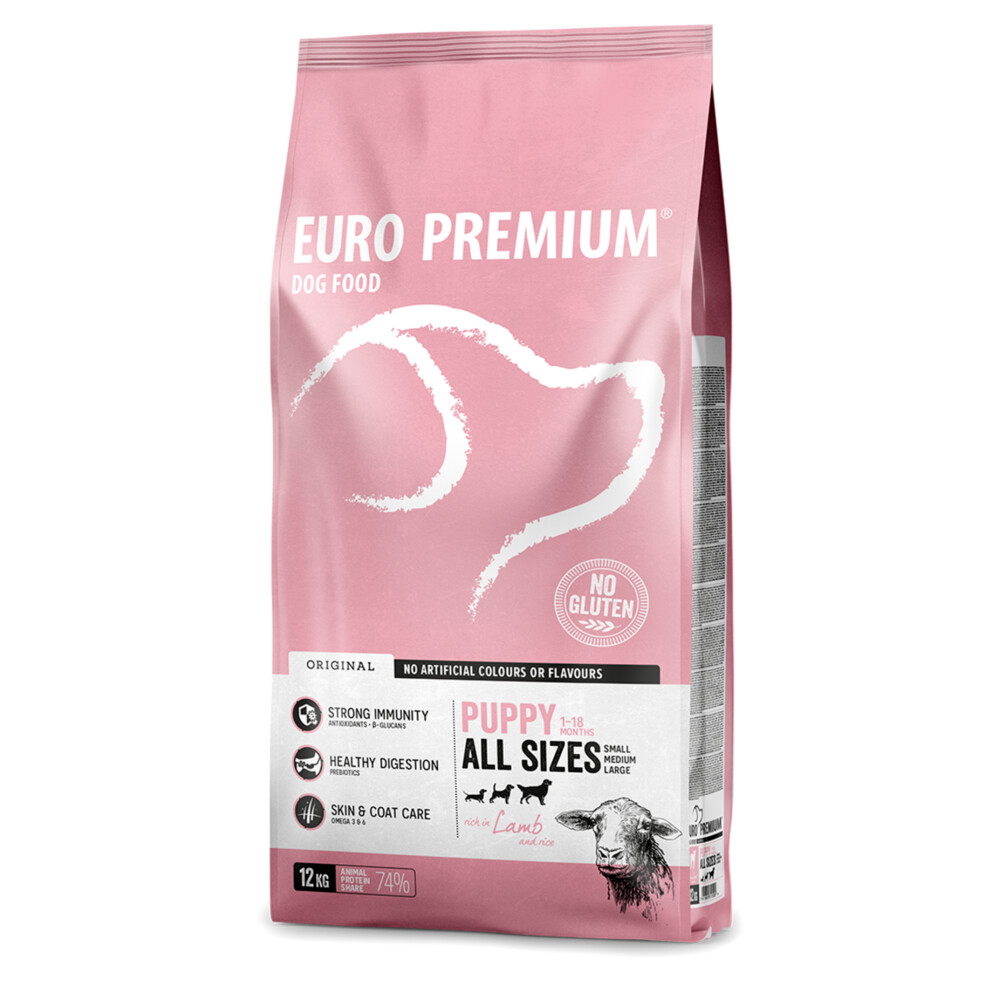Euro-Premium Puppy Lam - Rijst12 kg