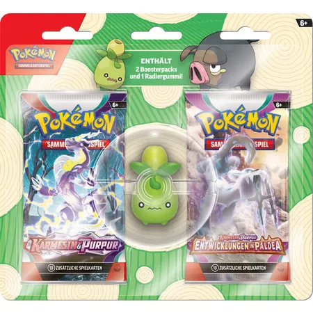 Pokemon Back to School Ferkuli / Olini, 1 Stück, 2-fach sortiert