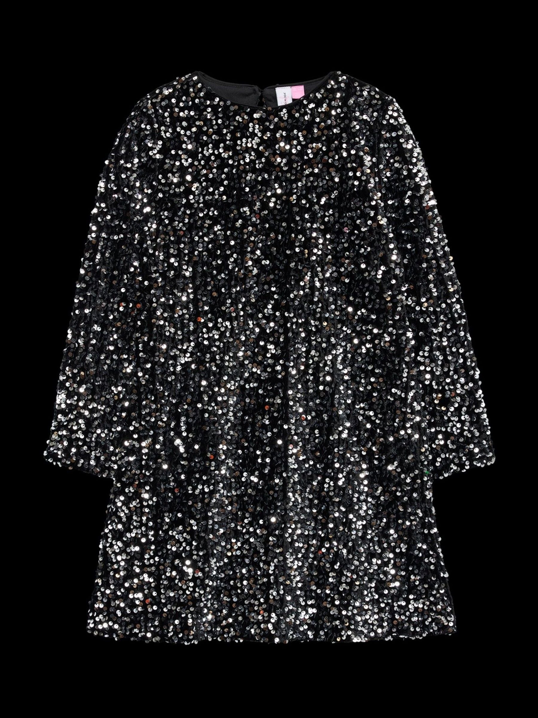 VERO MODA Sequin Long Sleeve Dress