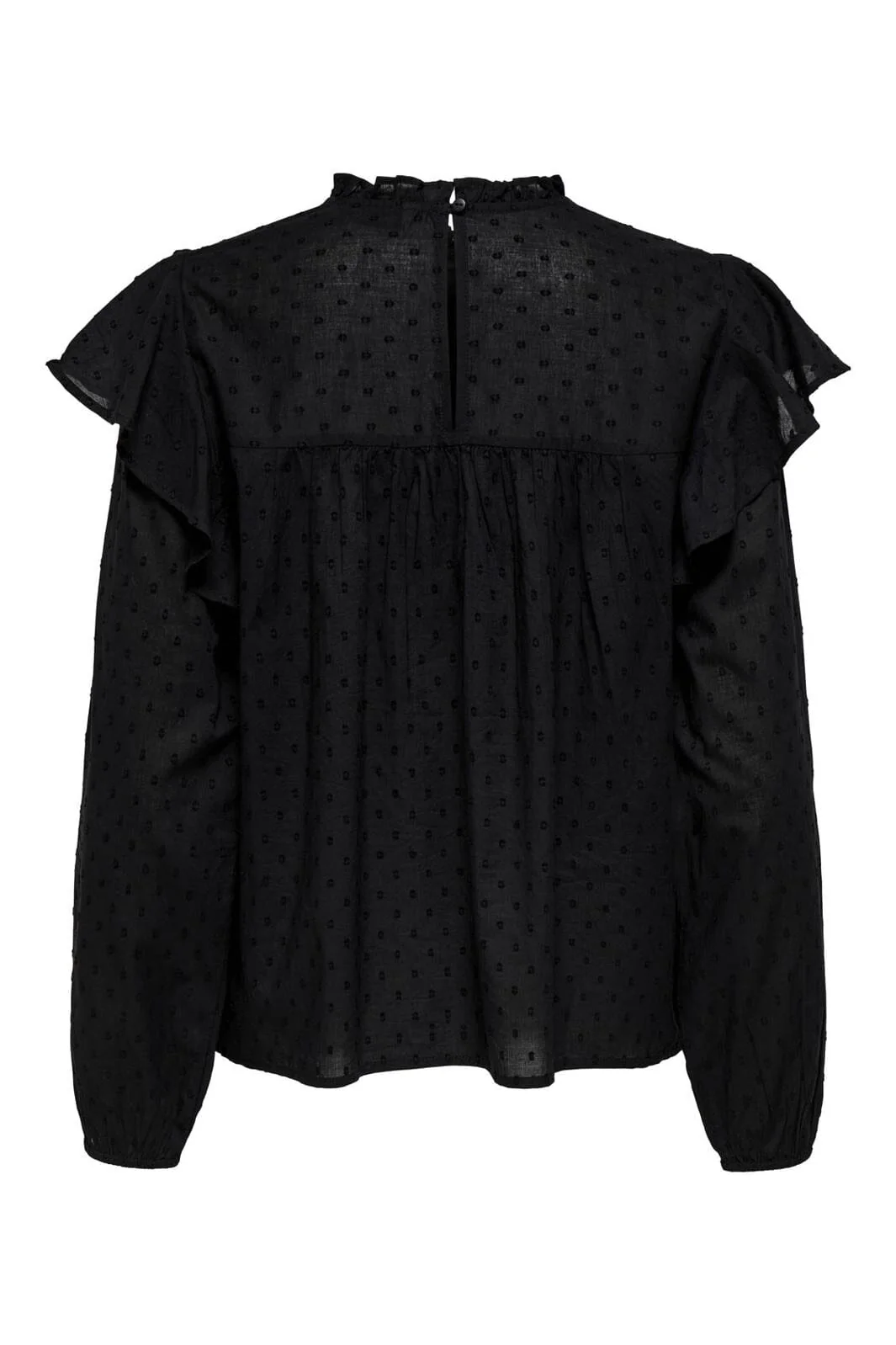 Only Onlkatti L/S Dobby Top 4749733 black