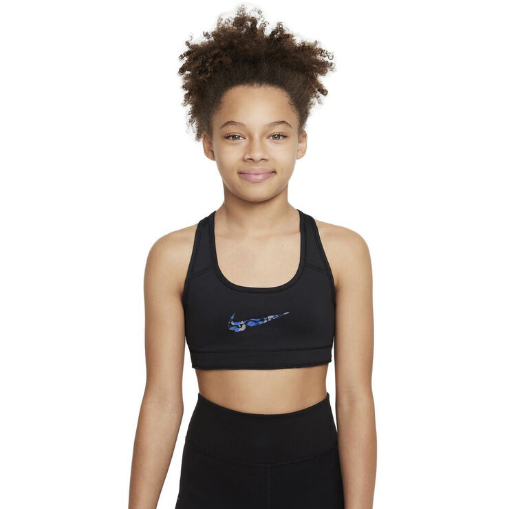 Nike Swoosh Reversible sports bh Blå