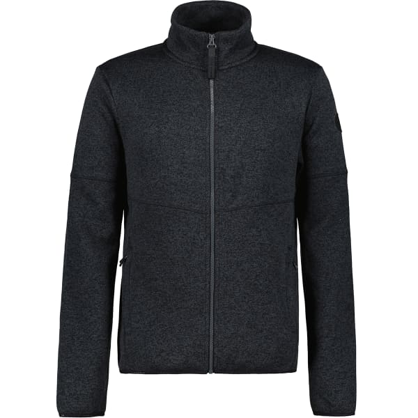 Veste polaire randonnée ICEPEAK MIDLAYER JACKET ADRIAN BLACK MELANGE