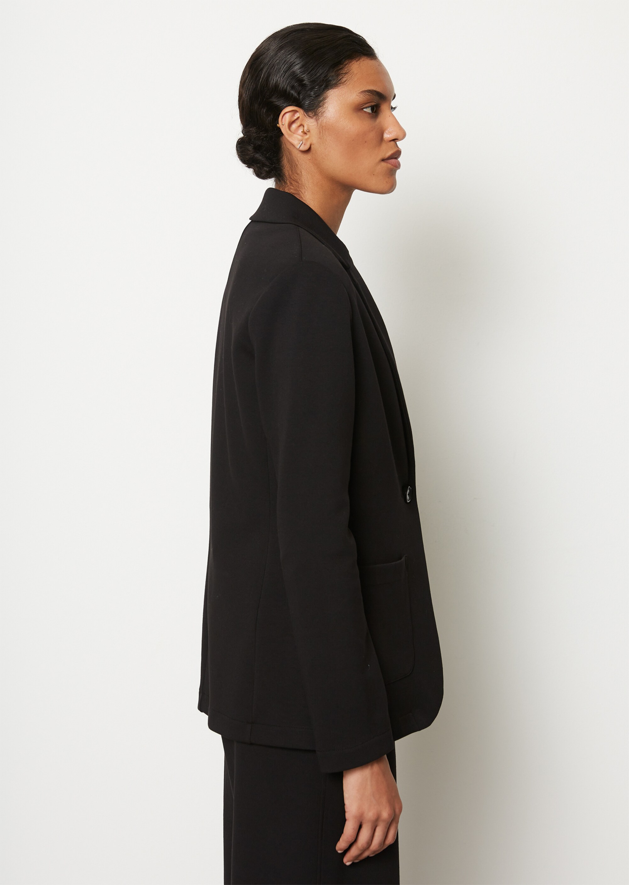 Jerseyblazer regularaus Interlock-Qualität