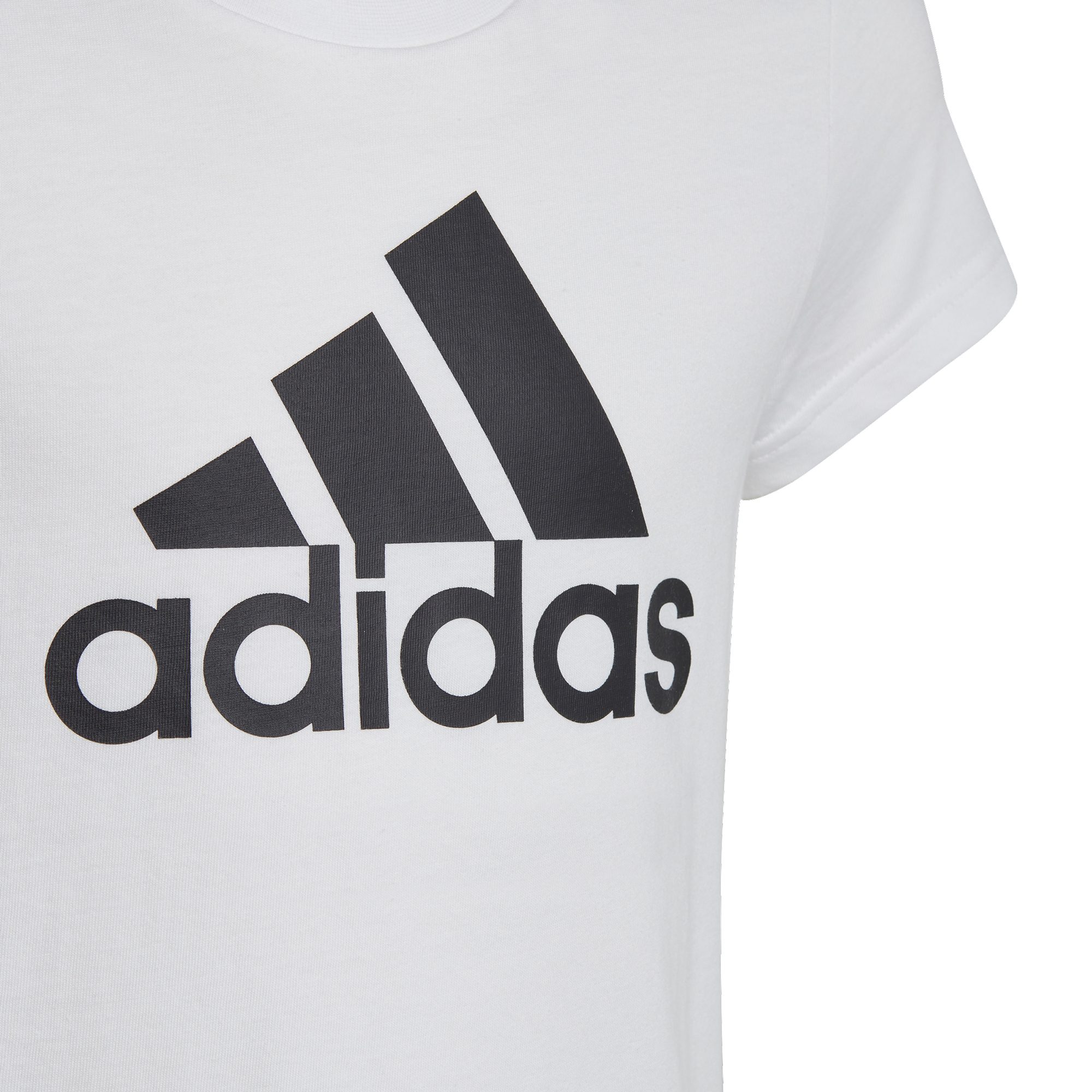 adidas Essentials Big Logo Cotton T-Shirt Mädchen weiß