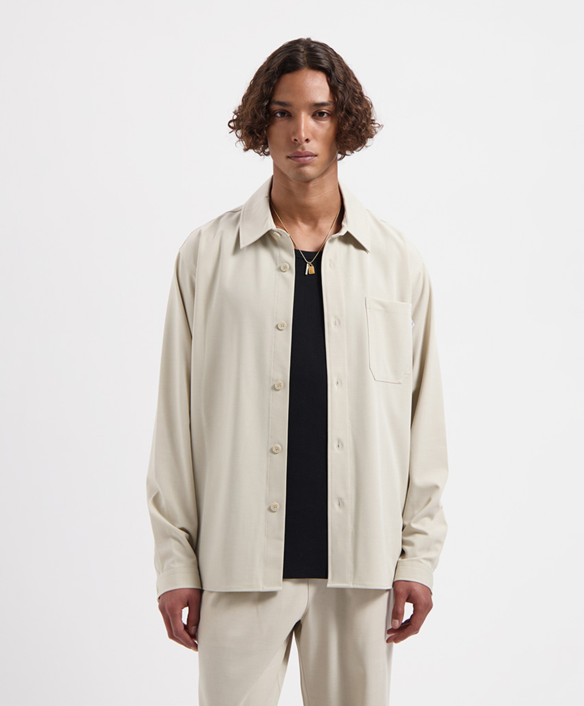 Law of the Sea Heren overshirt beige