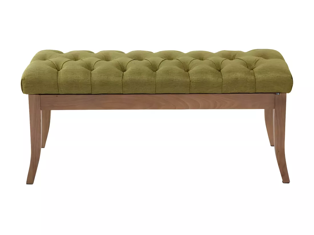 Banquette - Tissu & Bois - Vert - Ramses