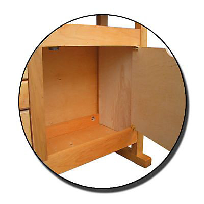 Etabli de menuisier en bois Outifrance 1 porte 3 tiroirs L.120 x l.50 x H.82 cm