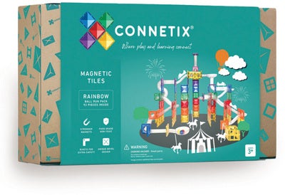 Connetix Rainbow Ball Run Magnetiske Byggeklosser 92 Deler
