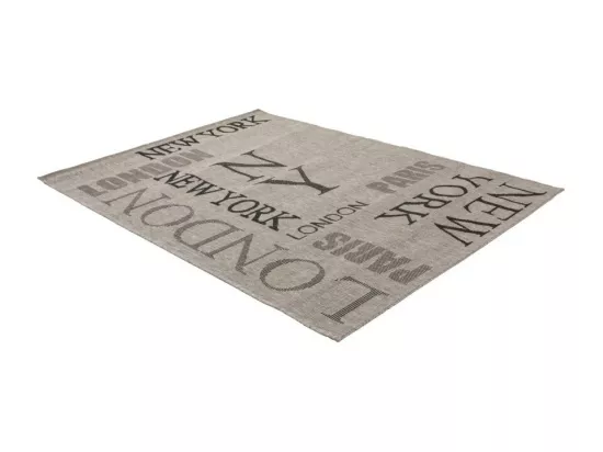 Tapis 150x80cm, design F115A coloris argent - Confort et élégance pour votre intérieur